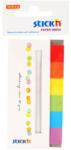 STICK'N Stick index hartie color 45 x 15 mm, 6 culori, STICK'N alb-neon