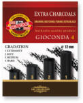 KOH-I-NOOR Carbune artificial desen, mix 4 tarii, KOH-I-NOOR Gioconda 8694, 4 buc/set