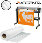 ACCENTA Rola hartie plotter autoadeziva, coated, mata, A1+, 120 g/mp, 610 mm x 30 m, ACCENTA