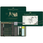 Faber-Castell Set desen FABER-CASTELL Pitt Monochrome Carbune 26 piese, FC112974