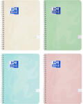 OXFORD Caiet cu spirala A4, 80 file, matematica, OXFORD Touch Pastel