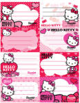 DISNEY Etichete scolare 40 buc/set, DISNEY Hello Kitty