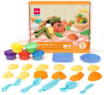 Deli Plastilina 6 culori/set, 240 g, cu 19 accesorii modelaj, DELI Veggie