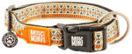 Max & Molly MAX & MOLLY Smart ID Ethnic, zgardă câini, ajustabilă, poliester, bej, cataramă trident, M(34-55 x 2cm)