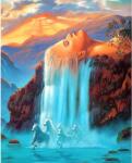 NORIMPEX - Puzzle Pictură Diamant: Element de apă 30x40cm - 1 - 39 piese