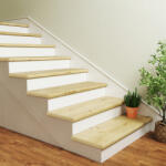 Neu. Holz Set 8 placari pentru trepte din PVC Natur cu protectii laterale (90839739) Covor