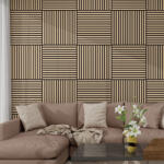 Neu. Holz Set 4 panouri acustice decorative Vang 60x60 cm, nuc deschis (86703831)