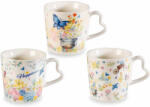 Decorer Set 3 cani portelan Flori de Camp 9.5x9 cm, 350 ml (A72.12.34A)
