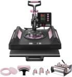 VEVOR Presa termica multifunctionala VEVOR SJY-H15151P, 8 in 1, 1050 W, 38x38 cm, negru (81PP1)