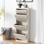 [en. casa] Pantofar metalic Sokndal cu 4 clapete, alb piper, pentru hol (88847713) Pantofar