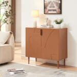 [en. casa] Comoda living Starvili cu 2 usi, finisaj ruginiu, 75x76x38 cm (89057953) Comoda
