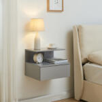 [en. casa] Noptiera suspendata Amberg cu sertar, gri deschis, 40x35x31 cm (88621980)