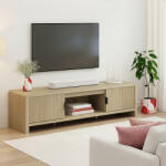 [en. casa] Comoda TV Lukkodso 150x40x40 cm, aspect stejar, [en. casa] (88640795)