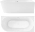 Rea Cada freestanding cu ventil auriu periat Rea SYDNEY BELLANTO dreapta 160 cm alb (KPL-W7253)