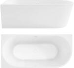 Rea Cada freestanding cu ventil negru Rea SYDNEY BELLANTO stanga 150 cm alb (KPL-W6250)