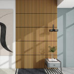 Neu. Holz Set 12 panouri acustice de perete Vang 60x60 cm, stejar închis (89532831)