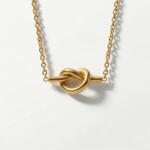 KÁRPÁTHY ékszer Heart Knot aranyozott nyaklánc