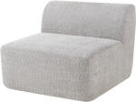 [en. casa] Modul canapea central Hurvas din bouclé gri, 97 x 108 cm (88640736) Canapea