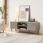 [en. casa] Comoda TV Starvili cu 2 usi, 120x40x45 cm, gri, [en. casa] (89057948)