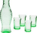 Serax Carafă cu 4 pahare Fish & Fish, verde (B9920108A) Pahar