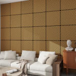 Neu. Holz Set 16 panouri acustice decorative Vang 60x60 cm, stejar închis (89548332)