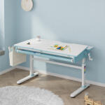 [en. casa] Birou pentru copii reglabil pe inaltime Kuosa 120x60 cm albastru/alb (88919089)