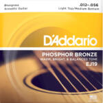 D'addario EJ19 - Phosphor bronze akusztikus gitárhúr készlet 12-56