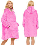  Nagy Méretű Pulóver/Takaró - Sötét Rózsaszín