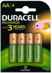 Duracell Акумулаторна батерия Duracell, AA, 1.2V, 1300mAh, Ni-MH, 4бр