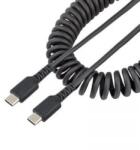 StarTech USB Type-C - USB Type-C spirál adat- és töltőkábel 50cm fekete (R2CCC-50C-USB-CABLE) (R2CCC-50C-USB-CABLE)