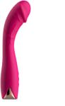 Guilty Toys Vibrator Velvet Curve pentru Punctul G, 10 Moduri Vibratii, 4 Viteze, Silicon, USB, Roz, 21.4 cm, Guilty Toys Vibrator