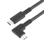 StarTech USB Type-C - USB Type-C (hajlított) adat- és töltőkábel 50cm fekete (RUSB31CC50CMBR) (RUSB31CC50CMBR)