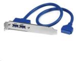 StarTech 2x USB 3.0 hátlapi kivezetés (USB3SPLATE) (USB3SPLATE) - aqua