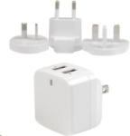 Startech. com 2xUSB utazó adapter (USB2PACWH) (USB2PACWH) - aqua