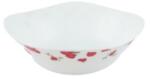 Elcadis Set 2 x Bol Patrat pentru Salata 25 x 25 cm, Opal Red Mahour (CLE-2xELC-OP-QCR250) Castron