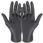 Biodeck Set 2 x Manusi Negre din Nitril, Marimea M, 100 Bucati (OIB-2xMAN-NITRIL-N-M-100)
