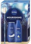 Nivea Set 2 x Caseta Cadou Femei Nivea Nourishing, Lapte Corp 250 ml, Gel Dus Creme Care 250 ml