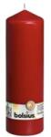 Bolsius Set 2 x Lumanare Stalp, Rosie, 250 x 78 mm, Bolsius (GIL-2xLCA-STB-250/78-44-RED)