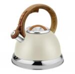 Zilan Set 2 x Ceainic Inox cu Fluier Retro, Exterior Polishat, Capacitate 3.5 l, Crem (LIZ-2xZLN-ZLN1290)