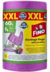 FINO Set 2 x Saci Menajeri Fino Premium, Mov, XXL, cu Maner, Aroma Fructe de Padure, 60 l, 60 Bucati (ROC-2xSAFINO00240)