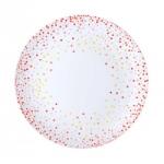 Elcadis Set 3 x Farfurie pentru Desert, 19.5 cm, Opal Winter Style (CLE-3xELC-OP-W195)