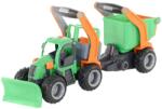 Polesie Tractor GripTruck cu plug și remorcă (48400)