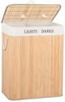 Brius Cos de rufe cu capac si 2 compartimente, sac textil detasabil, 105 litri, 52x33x63 cm, bambus natural (HA-0032)