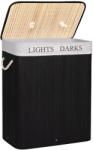 Brius Cos de rufe cu capac si 2 compartimente, sac textil detasabil, 100 litri, 52x33x63 cm, negru (HA-0071)