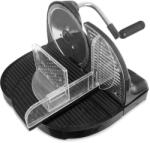 Orion kézi szeletelő, kompakt, 31x30x20cm méretekkel, rozsdamentes acél késsel, fekete színben (144711)