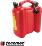 Tecomec 51709017 kombi üzemanyagkanna 6+3 liter (piros, kiöntőcsővel) (51709017)