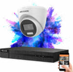 HIKVISION HiLook TurboHD-TVI 1 kamerás dome kamerarendszer 5MP színes éjszakai képpel