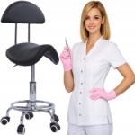 Cerlo Hoker Forgatható Orvosi fodrász szék Állítható háttámlával (TK3 CZARNY P)