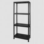 Keter Tárolószekrény műanyag fekete 135 x 60 x 30 cm max 25 kg polconként (004914)