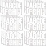  Öntapadós betűk Fehér 10 cm Vízálló matricák 18 lap (B0D91H5CD2)